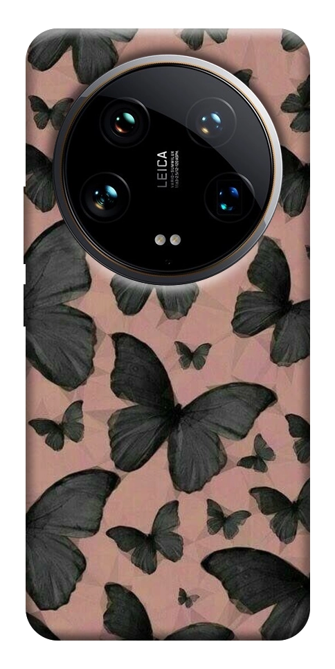 Чехол Порхающие бабочки для Xiaomi 14 Ultra