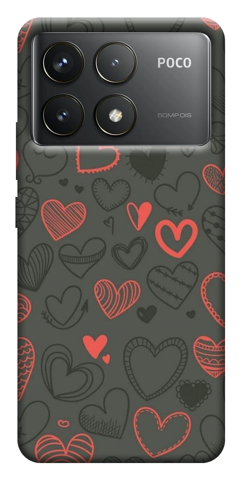 Чохол Милі серця для Xiaomi Poco F6 Pro