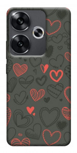 Чехол Милые сердца для Xiaomi Poco F6
