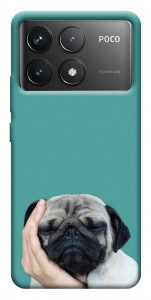 Чехол Спящий мопс для Xiaomi Poco F6 Pro