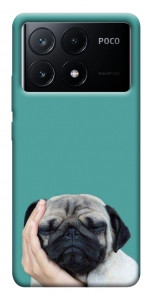 Чехол Спящий мопс для Xiaomi Poco X6 Pro