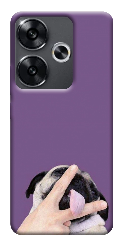 Чехол Мопс для Xiaomi Poco F6