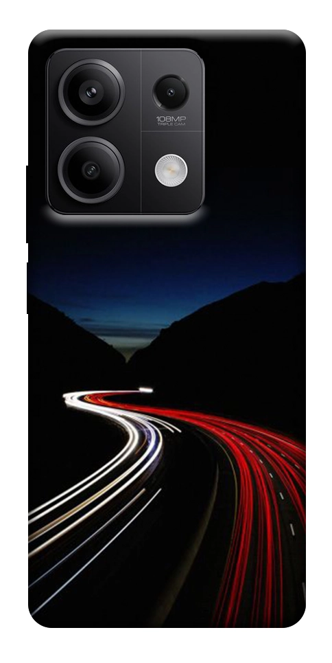 Чехол Красно-белая дорога для Xiaomi Redmi Note 13 5G