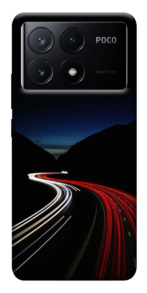 Чехол Красно-белая дорога для Xiaomi Poco X6 Pro