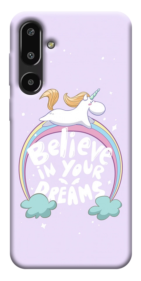 Чохол Believe in your dreams unicorn для Galaxy F16 5G