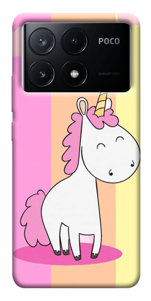 Чехол Танцующий единорог для Xiaomi Poco X6 Pro