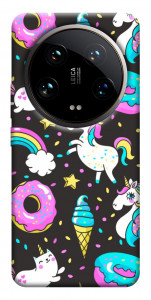 Чехол Паттерн единороги для Xiaomi 14 Ultra