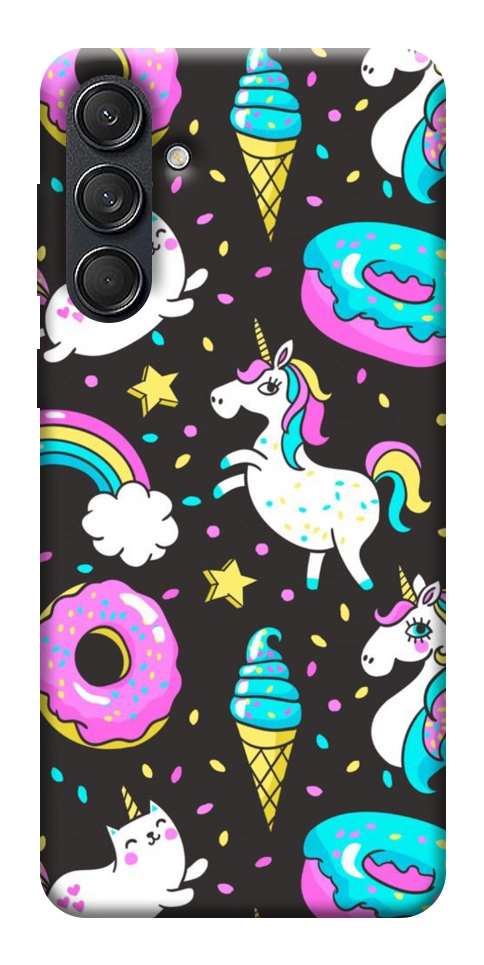 Чохол Паттерн єдинороги для Galaxy M55