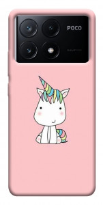 Чехол Маленький единорожек 3 для Xiaomi Poco X6 Pro