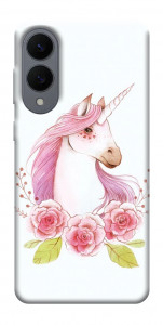 Чохол Єдиноріг з квітами для Galaxy S25 Edge