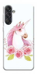 Чехол Единорог с цветами для Galaxy M55