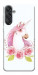 Чехол Единорог с цветами для Galaxy M55