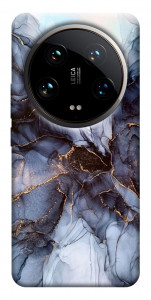 Чехол Черно-белый мрамор для Xiaomi 14 Ultra