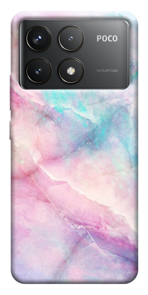 Чехол Розовый мрамор для Xiaomi Poco F6 Pro