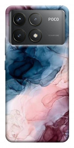 Чохол Рожево-блакитні розводи для Xiaomi Poco F6 Pro
