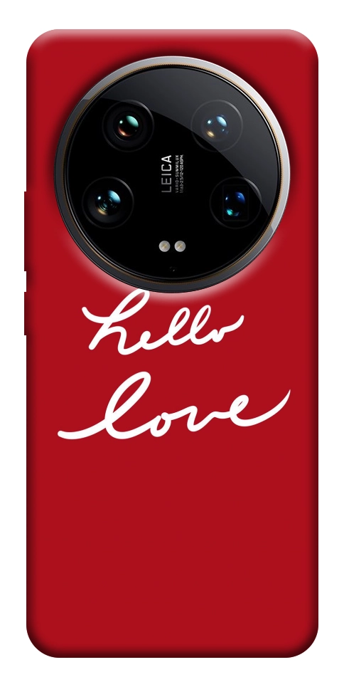 Чехол Hello love для Xiaomi 14 Ultra