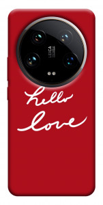 Чехол Hello love для Xiaomi 14 Ultra