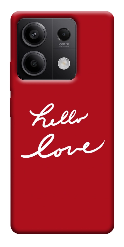 Чохол Hello love для Xiaomi Redmi Note 13 5G