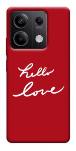 Чехол Hello love для Xiaomi Redmi Note 13 5G