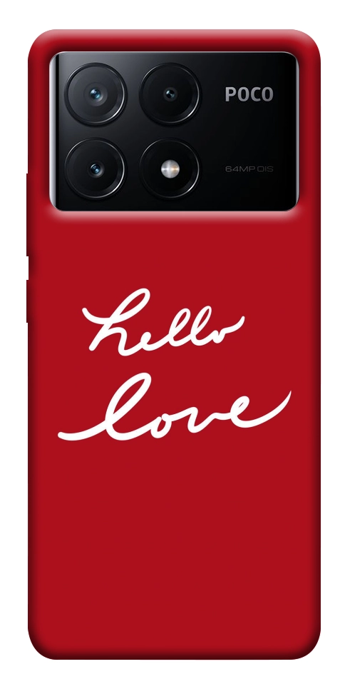 Чохол Hello love для Xiaomi Poco X6 Pro