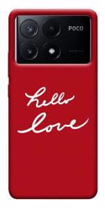 Чохол Hello love для Xiaomi Poco X6 Pro