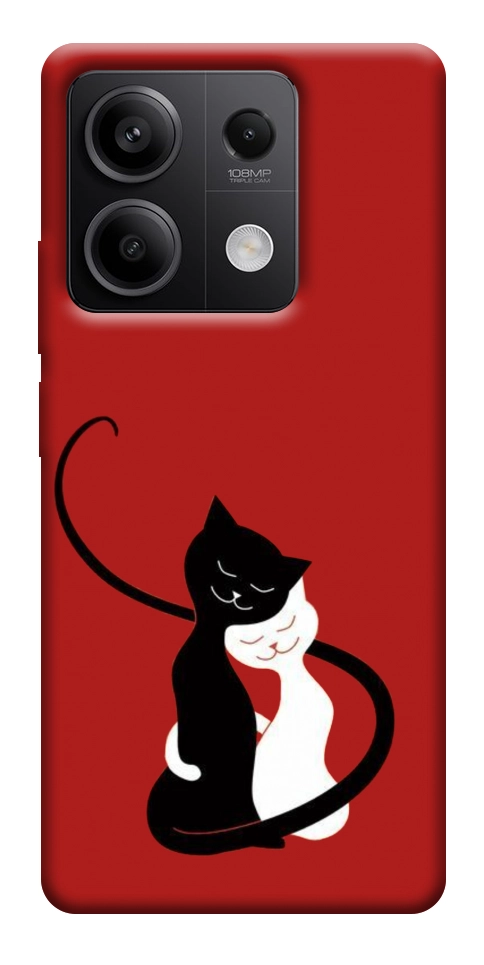 Чехол Влюбленные коты для Xiaomi Redmi Note 13 5G
