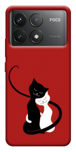 Чохол Закохані коти для Xiaomi Poco F6 Pro