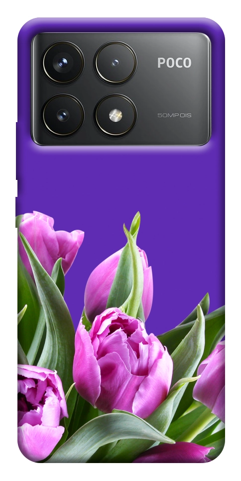 Чохол Тюльпани для Xiaomi Poco F6 Pro