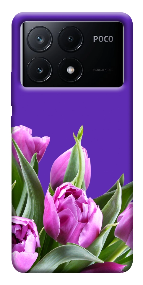 Чехол Тюльпаны для Xiaomi Poco X6 Pro