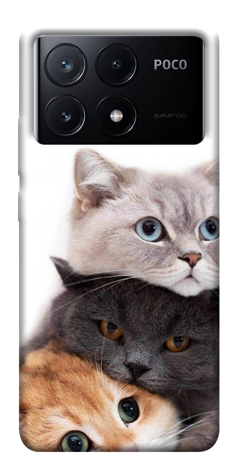 Чохол Три коти для Xiaomi Poco X6 Pro