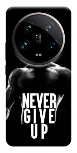 Чехол Never give up для Xiaomi 14 Ultra