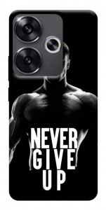 Чехол Never give up для Xiaomi Poco F6