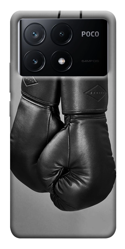 Чохол Чорні боксерські рукавички для Xiaomi Poco X6 Pro