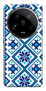 Чохол Синя вишиванка для Xiaomi 14 Ultra