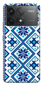 Чехол Синя вишиванка для Xiaomi Poco F6 Pro