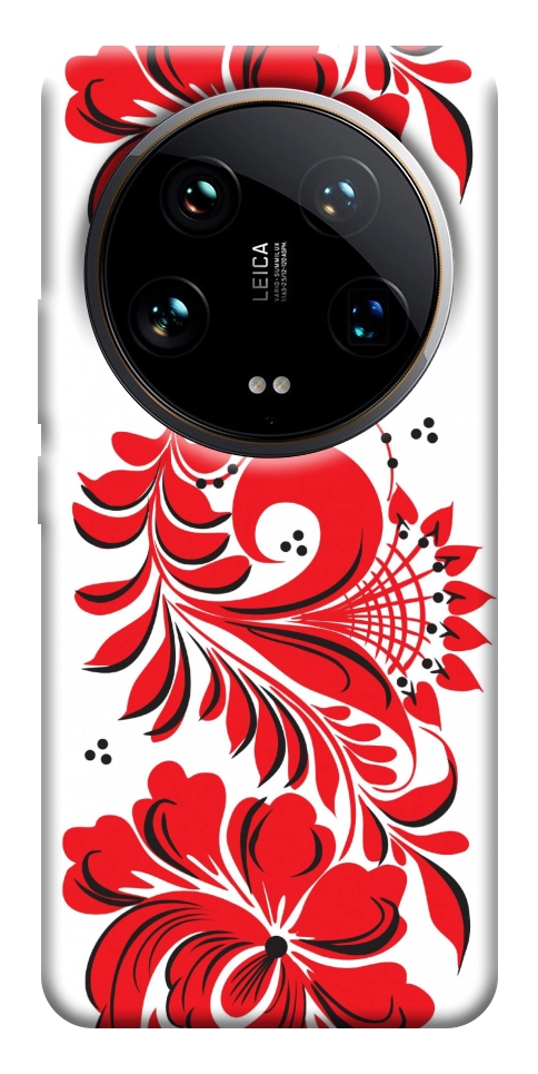 Чохол Червона вишиванка для Xiaomi 14 Ultra