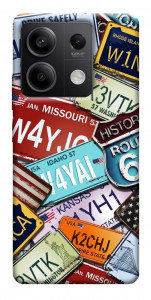 Чехол License plate для Xiaomi Redmi Note 13 5G