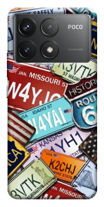 Чехол License plate для Xiaomi Poco F6 Pro