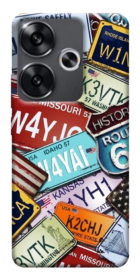 Чохол License plate для Xiaomi Poco F6