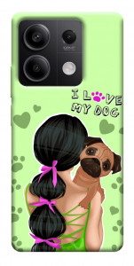 Чехол Love my dog для Xiaomi Redmi Note 13 5G