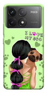 Чехол Love my dog для Xiaomi Poco F6 Pro