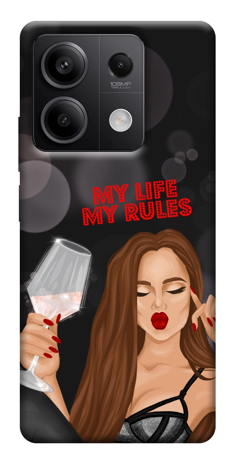 Чехол My life my rules для Xiaomi Redmi Note 13 5G