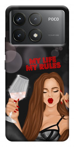 Чехол My life my rules для Xiaomi Poco F6 Pro
