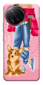 Чехол Girl and corgi для Xiaomi Poco F7 Ultra