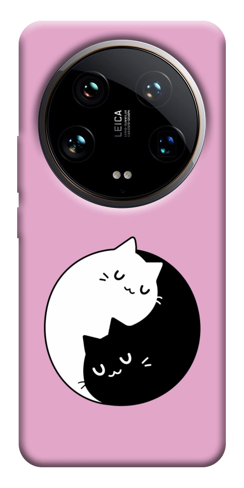 Чохол Коти інь-янь для Xiaomi 14 Ultra