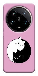 Чохол Коти інь-янь для Xiaomi 14 Ultra