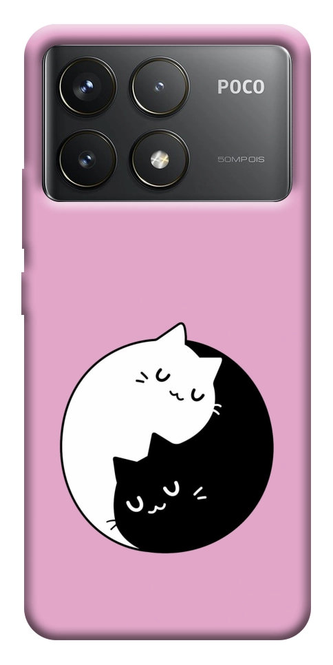 Чохол Коти інь-янь для Xiaomi Poco F6 Pro