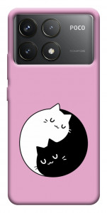 Чехол Коты инь-янь для Xiaomi Poco F6 Pro