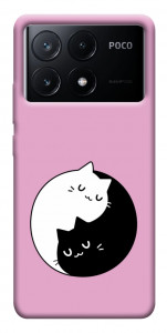 Чохол Коти інь-янь для Xiaomi Poco X6 Pro