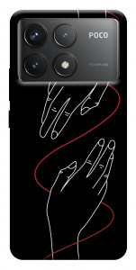 Чехол Плетение рук для Xiaomi Poco F6 Pro